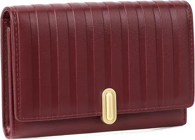 Produktbild von Geldbörse Damen Lederhandtaschen für Damen Kleine Kompakte Klappbörse mit Reissverschluss-Münzfach und Kartenhalter