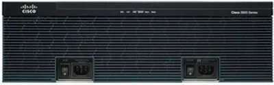 Produktbild von Cisco 3900 3945 Router mit VSEC-Lizenz - 3 Anschlüsse - Management-Port - 17.0 - 1 GB - Gigabit-Ethernet - 3U - Rackmontage