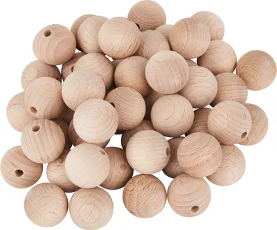 Produktbild von VBS Holzkugeln halbgebohrt "Ø 20 mm" 50 Stück