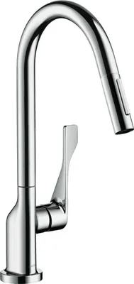 Produktbild von Einhebel-Küchenmischer AXOR CITTERIO DN 15 m Ausziehbrause Stain steel optic steel-optik
