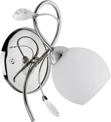 Immagine prodotto di Applique decorativa LIVIA cromata bianca 1xE14x10W in metallo, dimensioni: 25x25x25 cm, IP20, Alfa