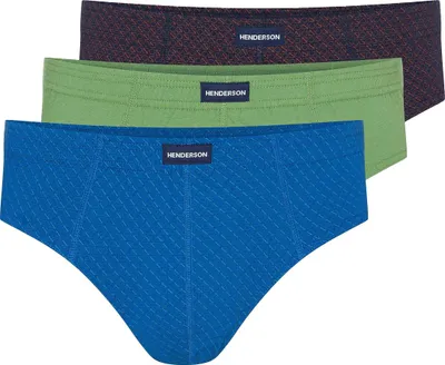 Imagen del producto de Paquete de 3 calzoncillos clásicos de Henderson, confeccionados en 100% algodón, de varios colores, talla M