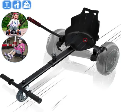 Produktbild von EINFEBEN  Hoverboard Sitz Hoverkart Sitzscooter für 6,5 , 8,5 und 10 Zoll Hoverboards schwarz Kart-Erweiterung