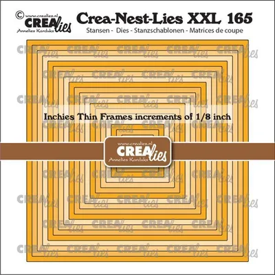 Produktbild von Crealies Crea-Nest-Lies XXL no. 165 Stanzschablone Inchies-Viereck
