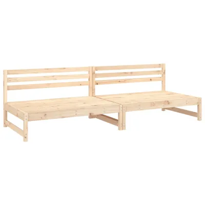 Produktbild von vidaXL Garten-Mittelsofas 2 Stk. 120x80 cm Massivholz Kiefer