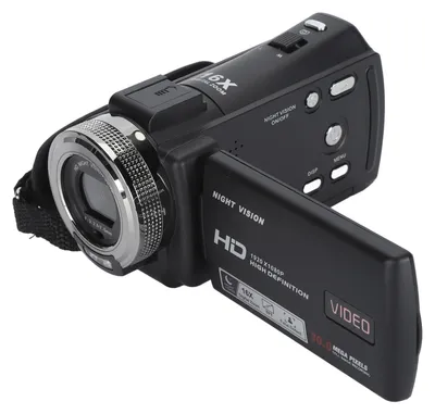 Produktbild von Video Camera Camcorder 30MP 1080P HD 3 Inch TFT LCD Screen 16x Zoom Night Vision Vlogging Camera with Microphone Remote Control Phone Holder