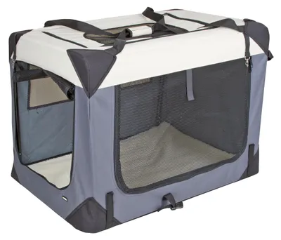 Transportbox Journey 70x52x52 cm grau/beige für Katzen
