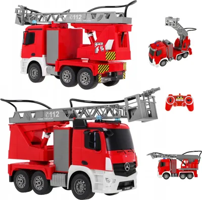 Produktbild von COIL RC-Auto, RC-Feuerwehr, RC Ferngesteuertes Mercedes Antos, 1:20, 2,4 GHz, Ferngesteuert, LED, Maße: 46,6 x 16 x 23,7 cm