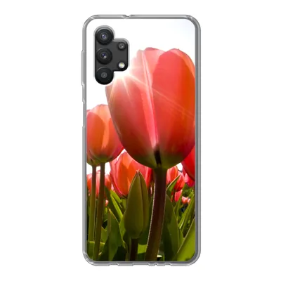 Produktbild von MuchoWow® Handyhülle Schutzhülle Hülle für Samsung Galaxy A32 5G Blumen - Tulpen - Sonne Silikon Softcase Handy Hülle - Softcase