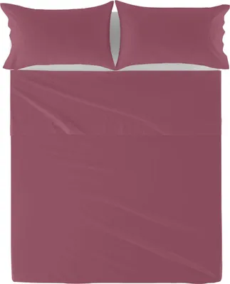 Image de Drap de dessus HappyFriday Basic Magenta 260 x 270 cm