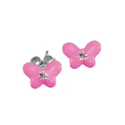 Produktbild von Scout Kinder Ohrringe Ohrstecker Silber Schmetterling rosa Mädchen 262157100