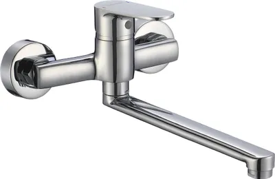 Produktbild von BADLAND Küchenarmatur Wandmontage Wasserhahn PANAZ Küchenmischer für Küche in Chrom