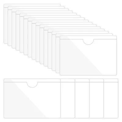 Indexkartenhüllen selbstklebend 30 Stück 9,4x13,5 cm transparent