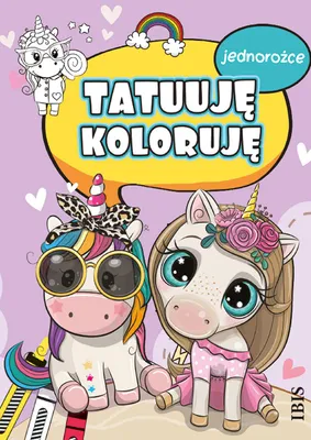 Obrázok produktu pre Tetujem – vyfarbujem. Jednorožce – detská knižka