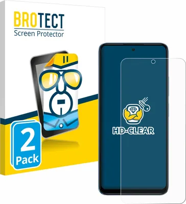Produktbild von 2x Für Xiaomi Redmi Note 12 4G Schutzfolie BROTECT Displayschutz Display Schutz Folie Klar Transparent
