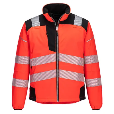 Produktbild von Portwest T402 PW3 Warnschutz-Softshelljacke Red/Black Gr. S