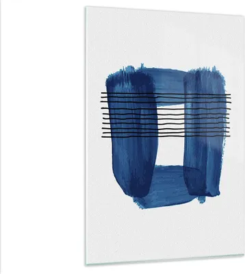 Produktbild von Bilder auf glas - Einteilig - Abstraktion Aquarell Blau - 80x120cm - Glasbilder - Wandbilder - Bilder - Wanddekoration aus Glas - Glas Bilder - Wandbild auf Glas - GPA80x120-4223