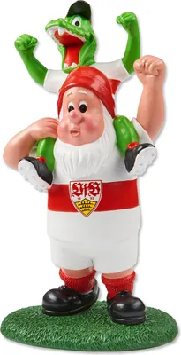Produktbild von VfB Stuttgart Gartenzwerg Fritzle Huckepack