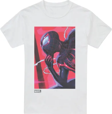 Produktbild von Spider-Man - "Unmasking Miles Morales" T-Shirt für Herren TV2488 (L) (Weiß)
