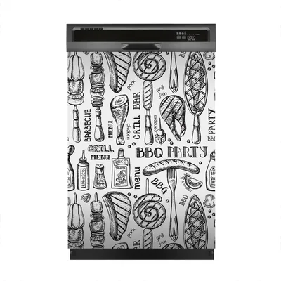 Produktbild von Magnete Dekorative 60x80 cm Küche Magnetmatte Spülmaschine - Barbecue und Grillgut