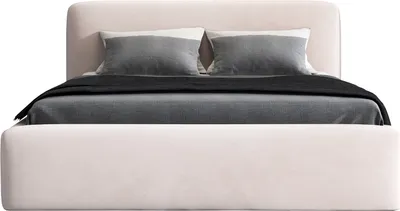 Produktbild von Polsterbett LUMO 90 x 200 mit Matratze und Bettkasten. Farbe: Beige