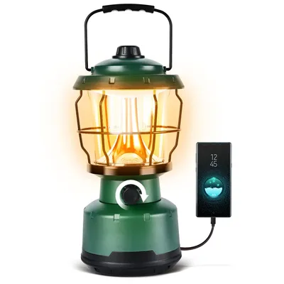 Produktbild von LED-Campinglaterne, wasserfestes Notlicht für Stromausfall, Hurrikan, Wandern