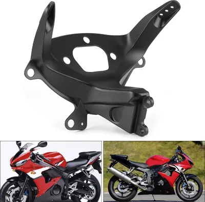 Produktbild von Motorrad-Verkleidungshalterung, vorderer Scheinwerfer, schwarze Oberstrebe, passend für Yamaha YZF R6 R6S