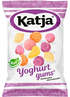 Produktbild von Katja Joghurt Gums, 21 x 65g – Fruchtige Joghurt-Gummis, 1365g Gesamtgewicht
