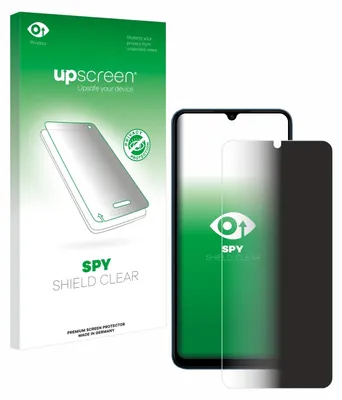 Product packaging and a screen protector on a phone.