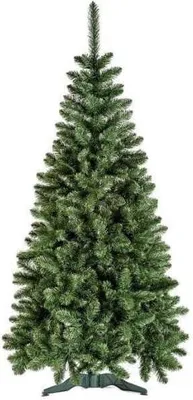 Productafbeelding van Kunstkerstboom met voet, 220 cm. Groene kerstboom