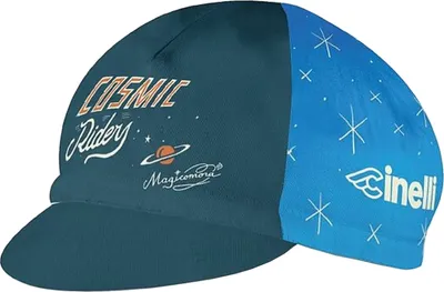 Produktbild von Cinelli Fahrradkappe Vintage Rider , Cosmic Riders Blau