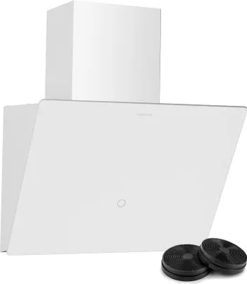 Produktbild von Klarstein MaxAir Dunstabzugshaube - 50 cm kopffreie Haube, Touch-Bedienung, 183-336 m³/h Luftstrom, , LED-Beleuchtung, Weiß, Abluft und Umluft, Leise 44 dB