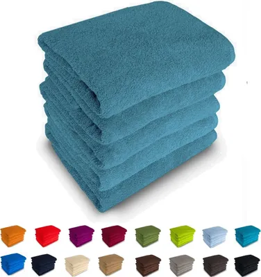 Produktbild von 500g/m² Duschtücher 70x140 Badetücher 100% Baumwolle Frottee Nr 16 ocean