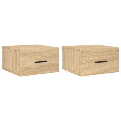 Produktbild von Wand-Nachttische 2 Stk. Sonoma-Eiche 35x35x20 cm