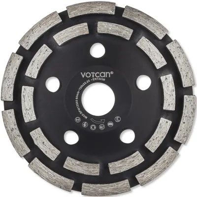 Produktbild von Diamantschleiftopf 125 mm Beton Topfscheibe Stein Segment Topfschleifer