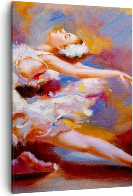 Produktbild von Bild auf Leinwand - Leinwandbild - Einteilig - Balletttänzer tanzen - 50x70cm - Wand Bild - Wanddeko - Wandbilder - Leinwanddruck - Wanddekoration - Leinwand bilder - Wandbild - PA50x70-3463