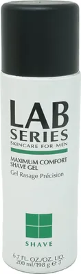 Produktbild von Lab Series Maximum Comfort Shave Gel, Rasiergel, Männer, Universal, 200 ml, Water\aqua\eau , Palmitic Acid , Triethanolamine , Myristic Acid , Sucrose , Isopentane , Stearic..., 1 Stück(e)