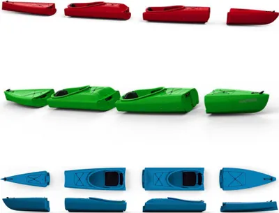 Produktbild von Kayak Innovation Natseq Tandem Modulares Zweierkajak Kajak zerlegbar 2er Farbe:Grün