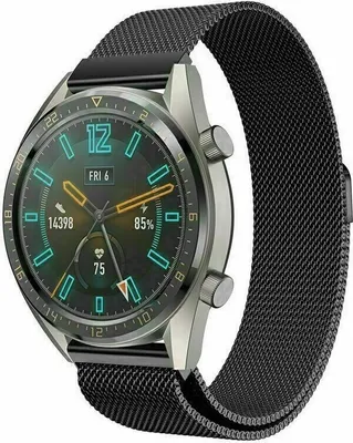 Produktbild von Strap-it Huawei Watch GT / GT 2 Milanese Armband (Schwarz)