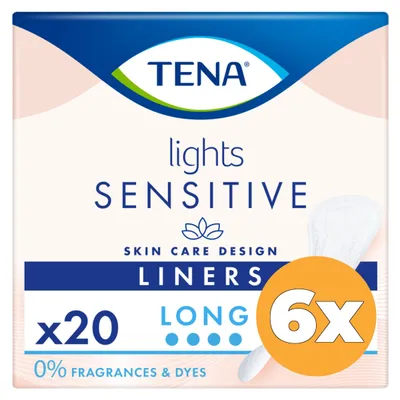 Produktbild von 6x Tena Lights Long Liner (20 Stück)
