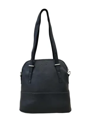 Produktbild von C6091 Cinino Ledertasche Kurzgriff mit zusätzlichem Lederschulterriemen Schwarz
