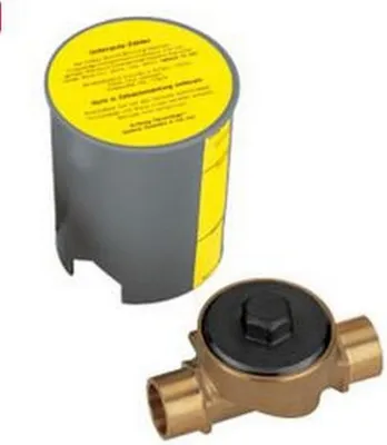 Zdjęcie produktu dla UP-Gehäuse EAS Koax 2" - 3/4" AG Baulänge 80 mm