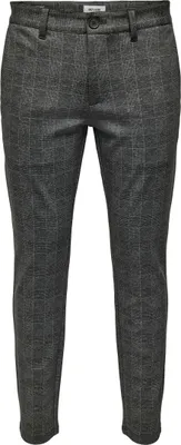 Produktbild von ONLY & SONS Elegante Chino Stoffhose Kariert Größe: 33W / 32L