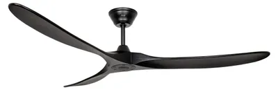 Zdjęcie produktu dla Energooszczędny wentylator sufitowy z pilotem Eco Genuino Matt Black 180 cm