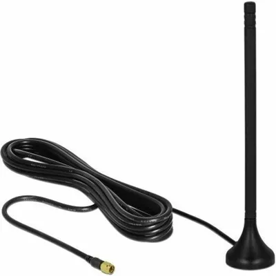 Produktbild von DeLOCK 12588, 5 dBi, 0.698 - 0.96; 1.71 - 2.17; 2.5 - 2.7 GHz, 50 Ohm, Omnidirektionale Antenne, SMA, Männlich