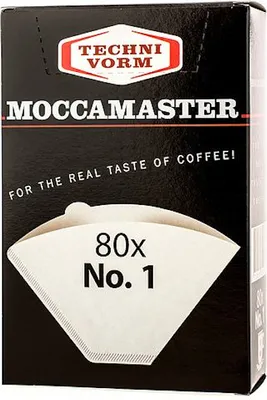 Produktbild von Moccamaster Kaffeemaschinenfilter Nr. 1 80 Einheiten Durchsichtig  Durchsichtig One Size