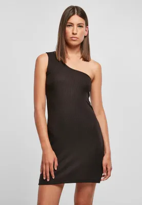 Immagine prodotto di Urban Classics - Vestito monospalla a costine da donna nero - XL