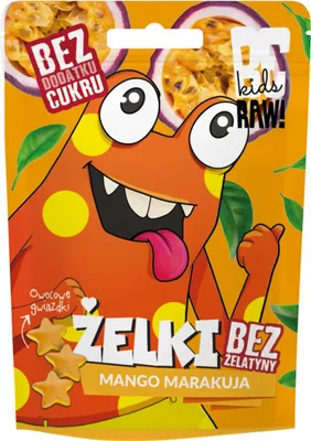 Obrázek produktu pro BeRAW! Kids Żelki Mango Marakuja 35 g