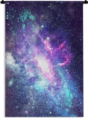 Produktbild von MuchoWow® Wandteppich Wandbehang Farben - Weltraum - Sterne 120x180 cm Tapisserie Dekoration Wandtuch - Schlafzimmer - Dekorationen für das Haus