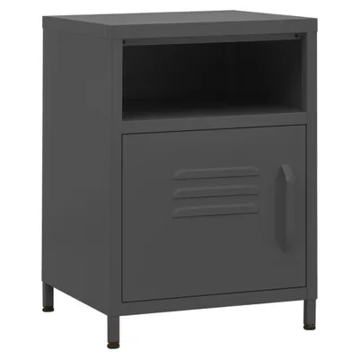 Immagine prodotto di Comodino Antracite 35x35x51 cm in Acciaio